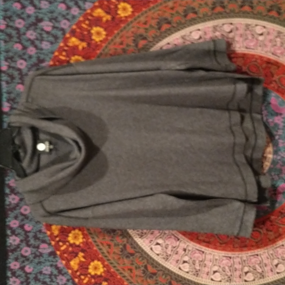 Gray cowl neck sweatshirt